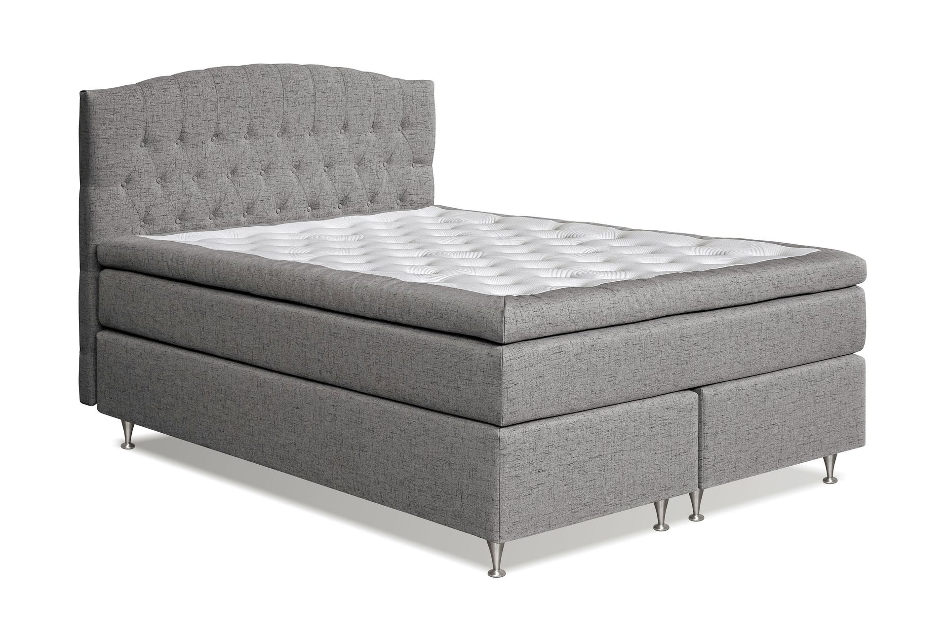 Belda Sengepakke 160x200 Fast - Grå - Møbler - Senger - Komplett sengepakke