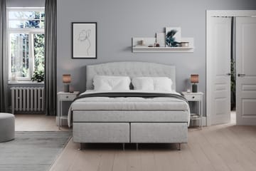 Belda Sengepakke 160x200 Fast - Lysegrå - Møbler - Senger - Kontinentalsenger
