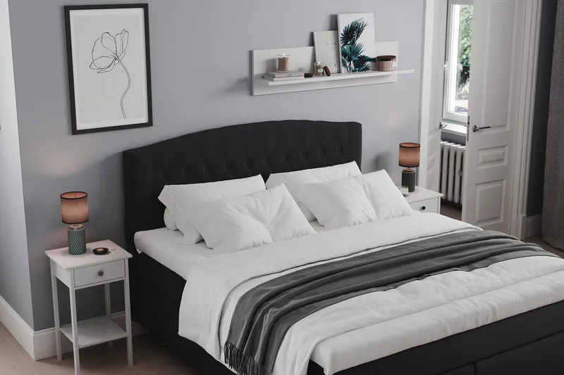 Belda Sengepakke 160x200 Fast - Svart - Møbler - Senger - Kontinentalsenger