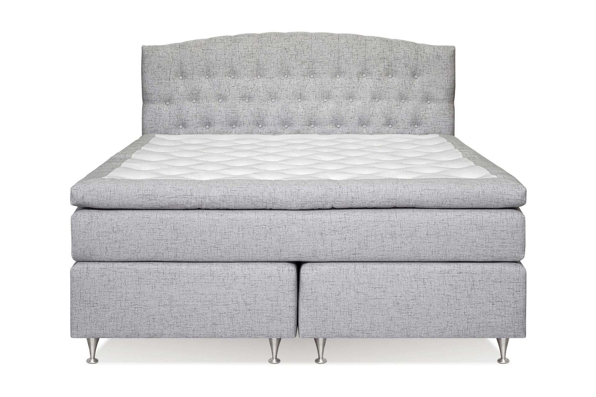 Belda Sengepakke 160x200 Fast/Medium - Lysegrå - Møbler - Senger - Komplett sengepakke