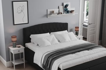 Belda Sengepakke 160x200 Medium - Svart - Møbler - Senger - Komplett sengepakke