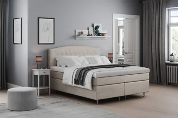 Belda Sengepakke 180x200 Fast/Medium - Beige - Møbler - Senger - Kontinentalsenger