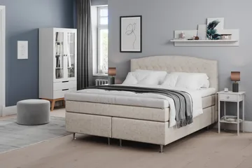 Belda Sengepakke 180x200 Fast/Medium - Beige - Møbler - Senger - Kontinentalsenger