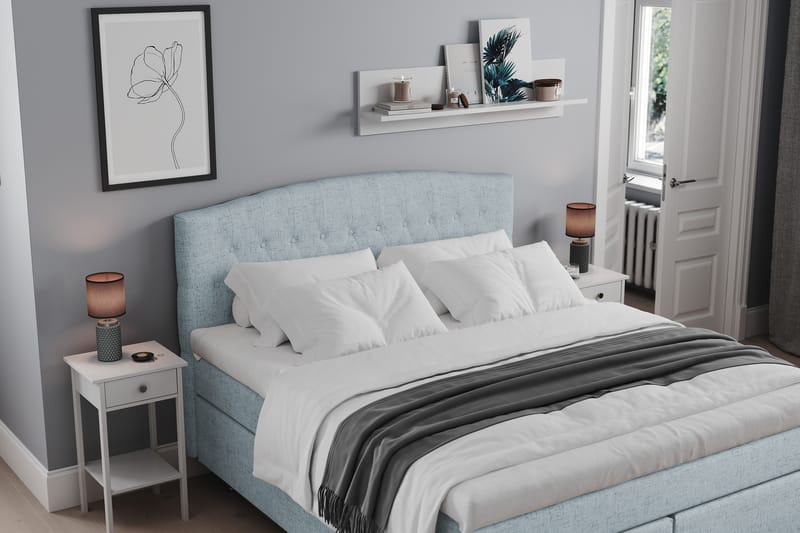 Belda Sengepakke 180x200 Medium - Lyseblå - Møbler - Senger - Komplett sengepakke