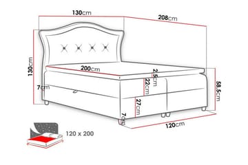Boisdale Kontinentalseng 120x200 cm - Brun - Møbler - Senger - Kontinentalsenger