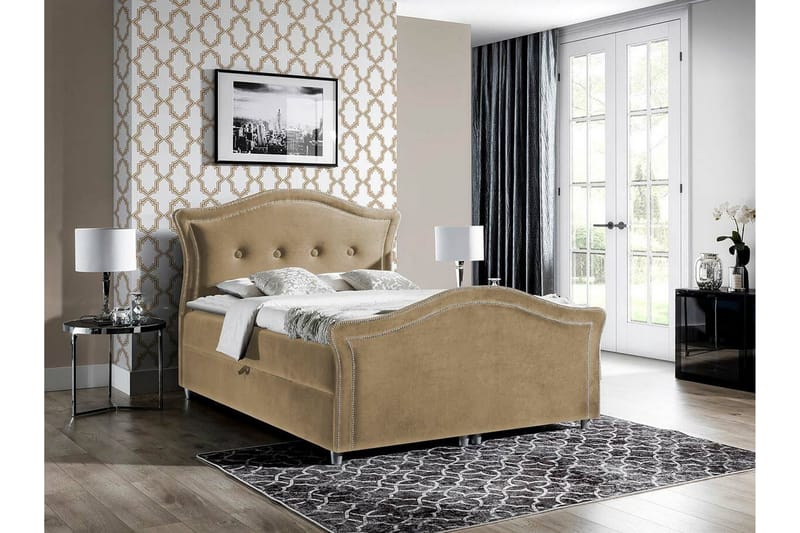 Boisdale Kontinentalseng 140x200 cm - Beige - Kontinentalsenger