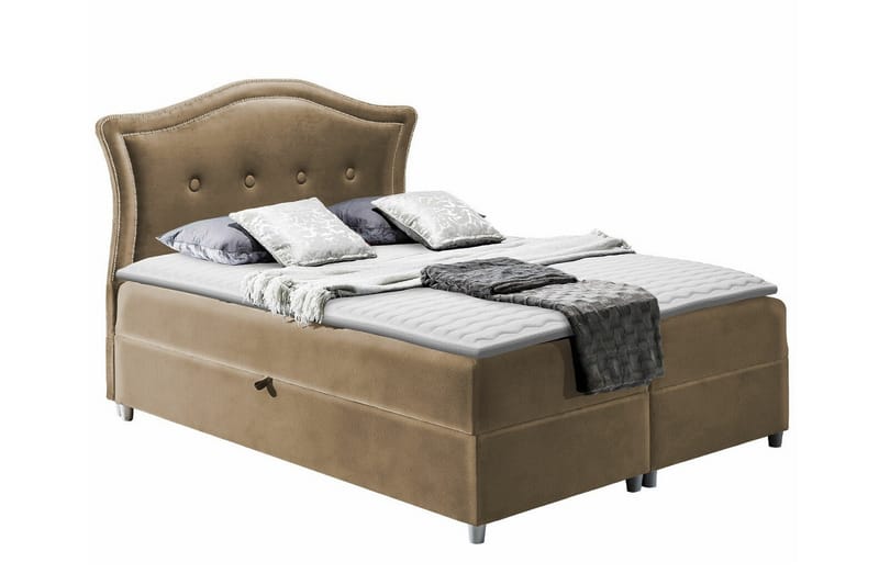Boisdale Kontinentalseng 140x200 cm - Brun - Møbler - Senger - Kontinentalsenger