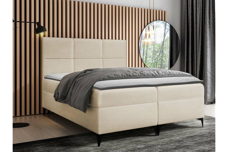 Boisdale Kontinentalseng 160x200 cm - Beige - Møbler - Senger - Kontinentalsenger