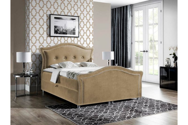 Boisdale Kontinentalseng 180x200 cm - Beige - Møbler - Senger - Kontinentalsenger