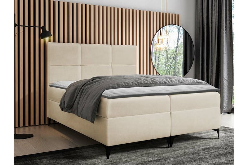 Boisdale Kontinentalseng 180x200 cm - Beige - Møbler - Senger - Kontinentalsenger
