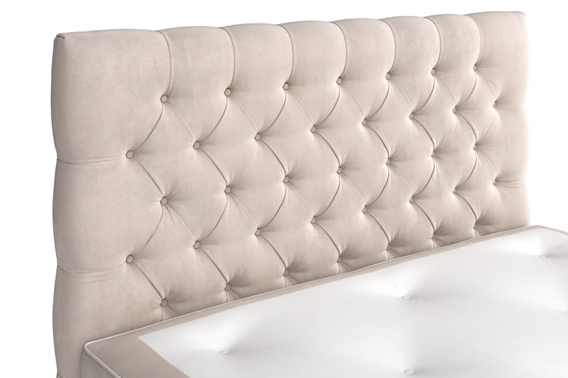 Celine Kontinentalseng 120x200 cm - Beige/Fløyel - Møbler - Senger - Kontinentalsenger