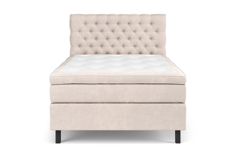 Celine Kontinentalseng 120x200 cm - Beige/Fløyel - Møbler - Senger - Kontinentalsenger