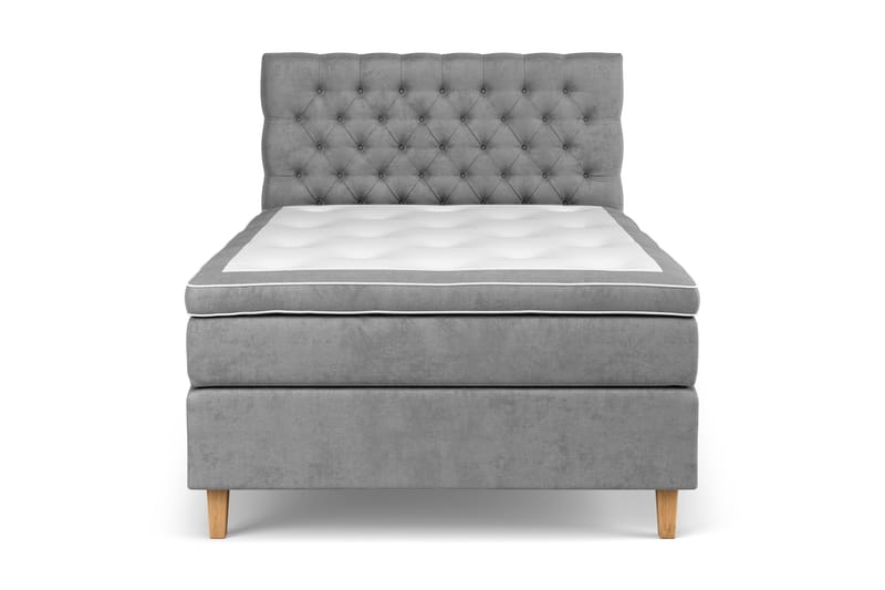 Celine Kontinentalseng 120x200 cm, Grå/Fløyel
