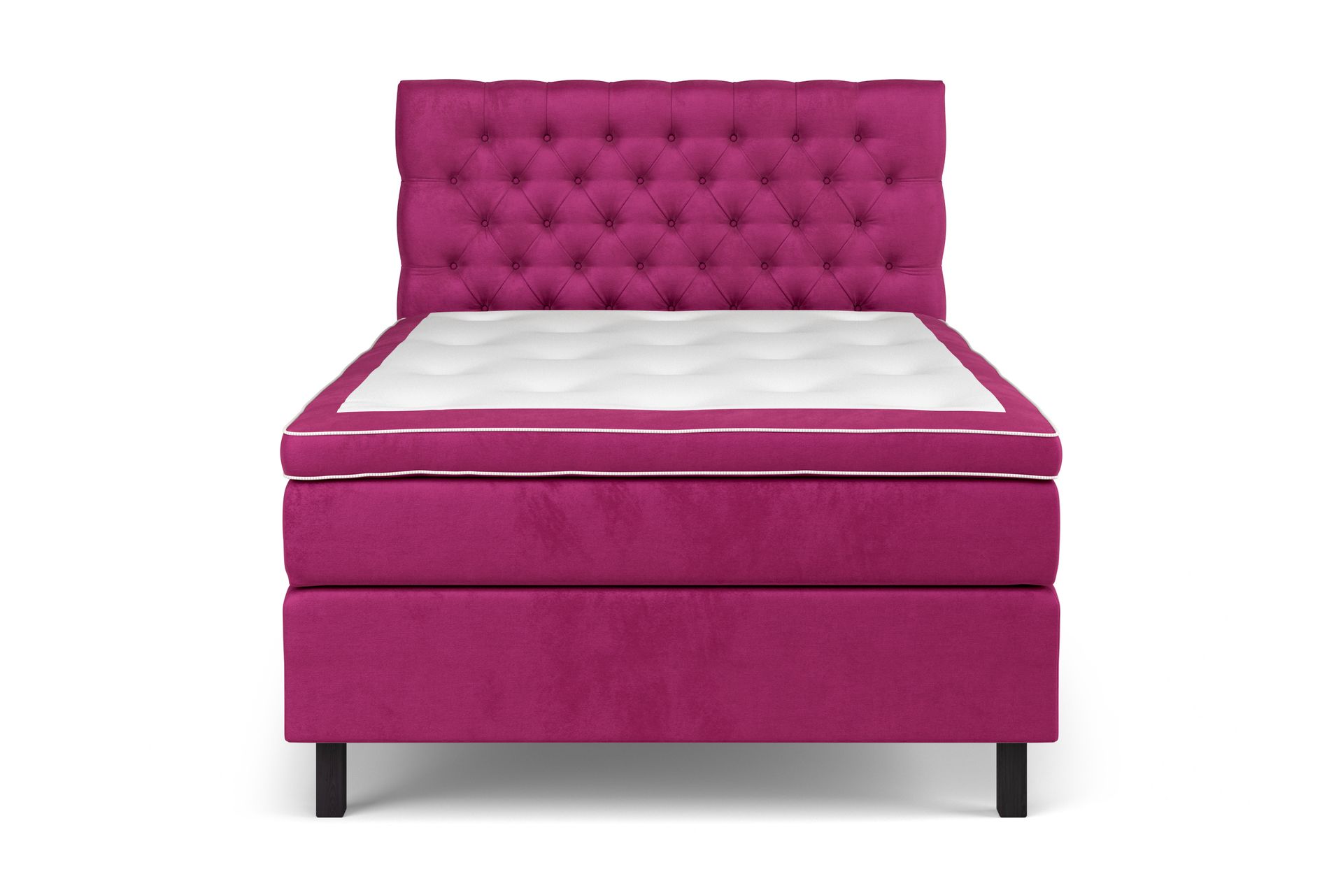 Celine Kontinentalseng 120x200 cm - Rosa/Fløyel - Møbler - Senger - Komplett sengepakke