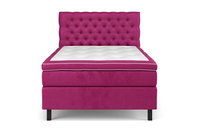 Celine Kontinentalseng 120x200 cm - Rosa/Fløyel - Møbler - Senger - Komplett sengepakke