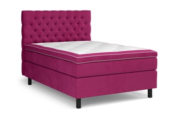Celine Kontinentalseng 120x200 cm - Rosa/Fløyel - Møbler - Senger - Komplett sengepakke