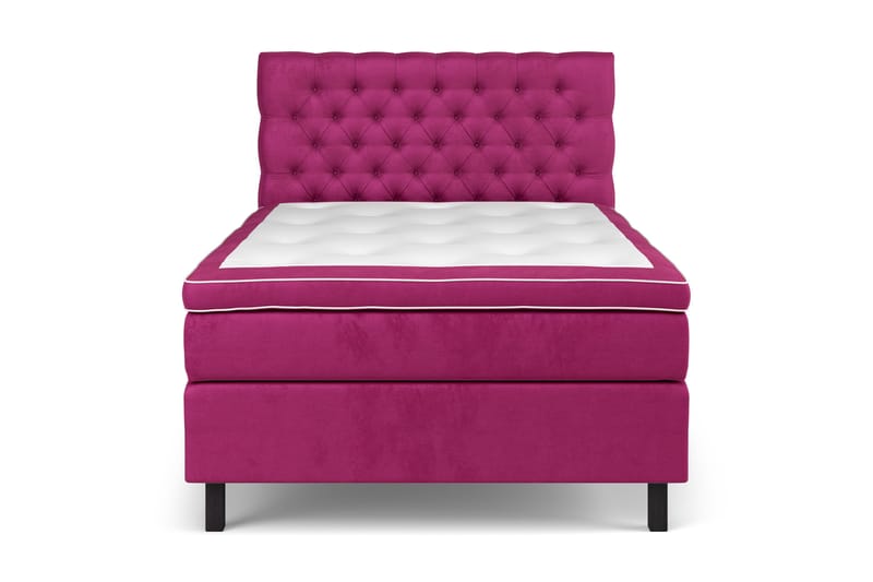 Celine Kontinentalseng 120x200 cm - Rosa/Fløyel - Møbler - Senger - Kontinentalsenger