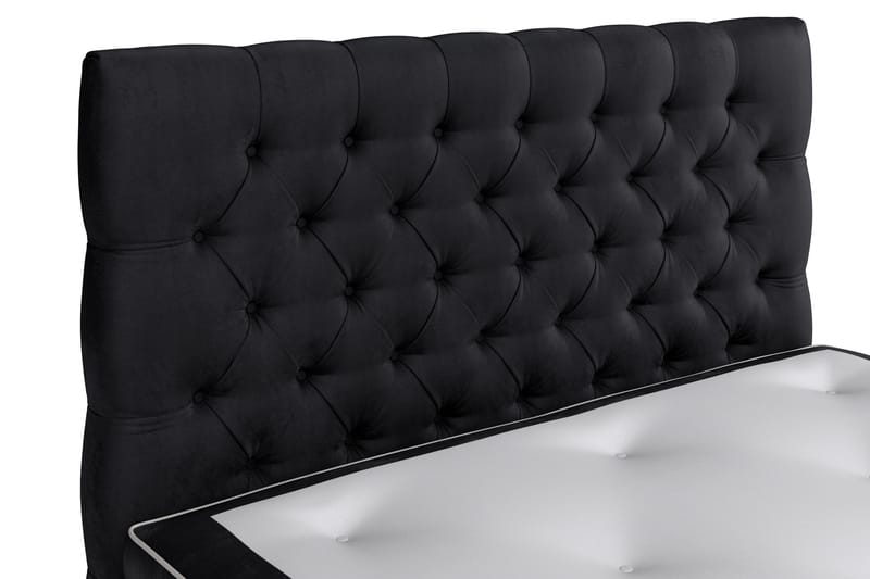 Celine Kontinentalseng 120x200 cm - Svart/Fløyel - Møbler - Senger - Kontinentalsenger
