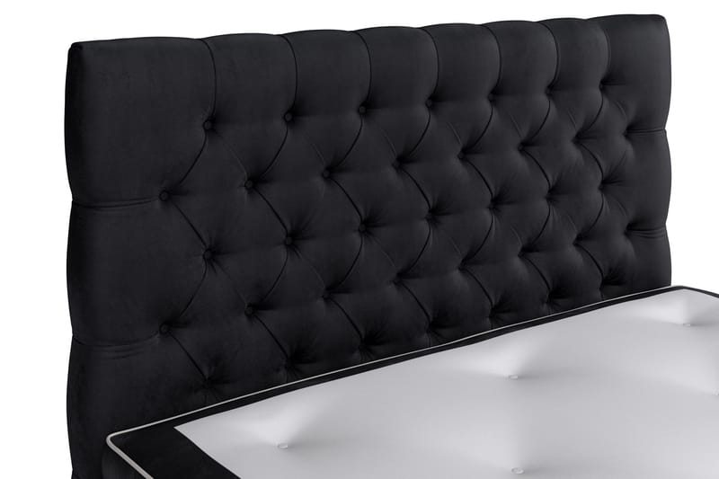 Celine Kontinentalseng 120x200 cm - Svart/Fløyel - Møbler - Senger - Kontinentalsenger