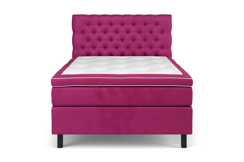 Celine Kontinentalseng 140x200 cm - Rosa/Fløyel - Møbler - Senger - Kontinentalsenger