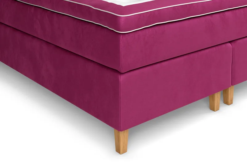 Celine Kontinentalseng 160x200 cm - Rosa/Fløyel - Møbler - Senger - Kontinentalsenger