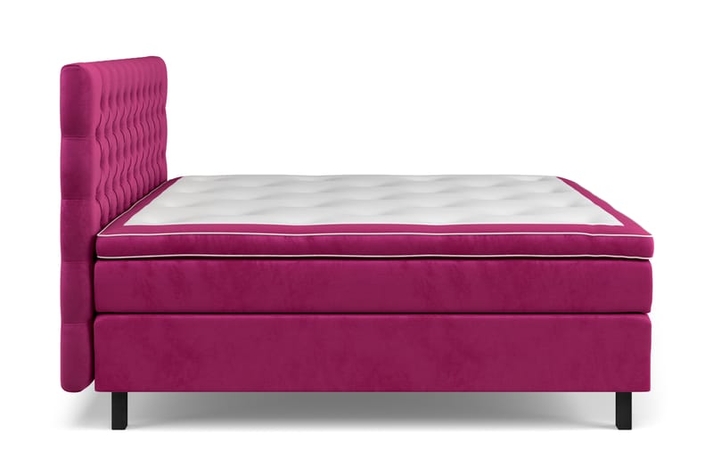 Celine Kontinentalseng 180x200 cm - Rosa/Fløyel - Møbler - Senger - Komplett sengepakke