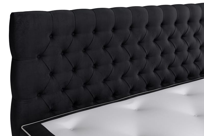 Celine Kontinentalseng 180x200 cm - Svart/Fløyel - Møbler - Senger - Kontinentalsenger