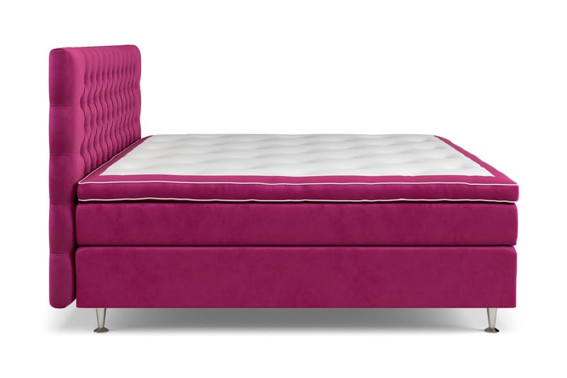 Celine Kontinentalseng 210x210 cm - Rosa/Fløyel - Møbler - Senger - Kontinentalsenger