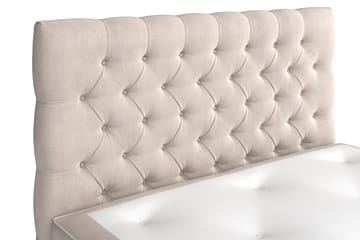 Celine Sengepakke 120x200 cm - Beige/Fløyel - Møbler - Senger - Komplett sengepakke
