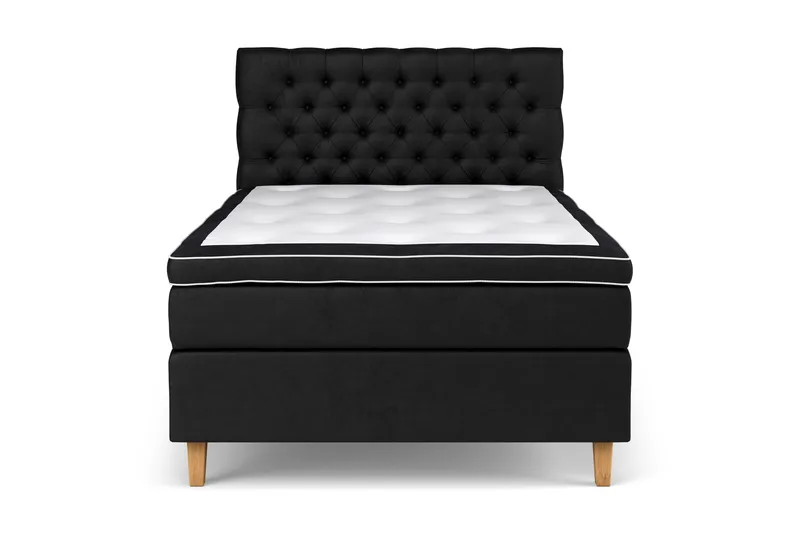 Celine Sengepakke 120x200 cm - Svart/Fløyel - Møbler - Senger - Kontinentalsenger