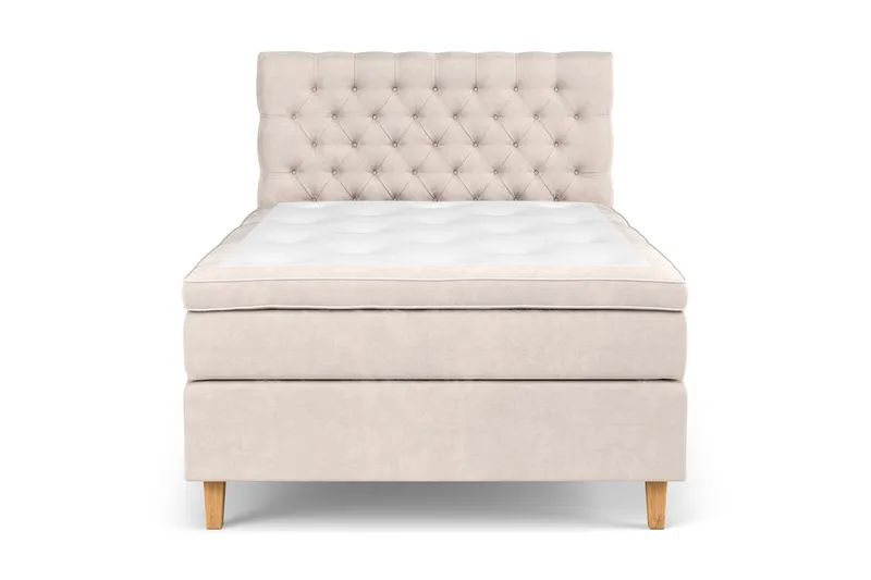 Celine Sengepakke 140x200 cm - Beige/Fløyel - Møbler - Senger - Kontinentalsenger