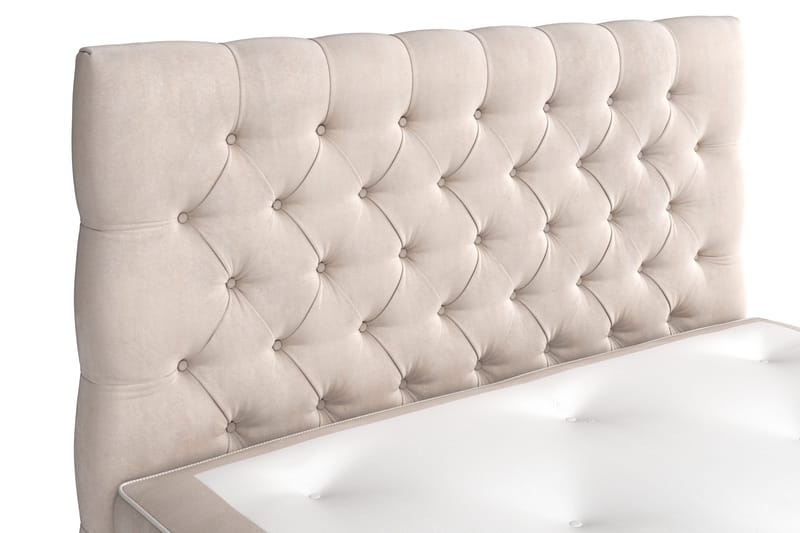 Celine Sengepakke 140x200 cm - Beige/Fløyel - Møbler - Senger - Kontinentalsenger