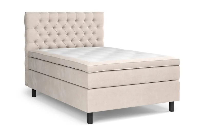 Celine Sengepakke 140x200 cm - Beige/Fløyel - Møbler - Senger - Kontinentalsenger