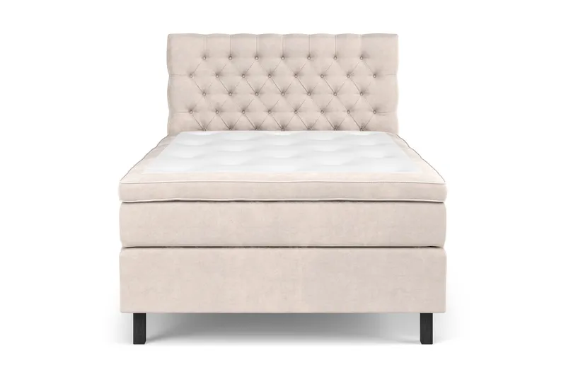 Celine Sengepakke 140x200 cm - Beige/Fløyel - Møbler - Senger - Kontinentalsenger