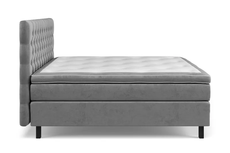 Celine Sengepakke 160x200 cm - Grå/Fløyel - Møbler - Senger - Kontinentalsenger