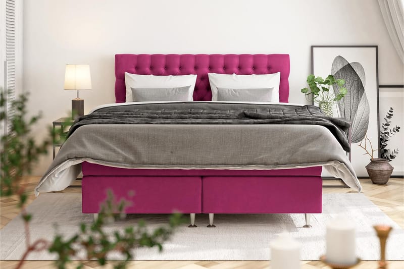 Celine Sengepakke 180x200 cm - Rosa - Møbler - Senger - Kontinentalsenger