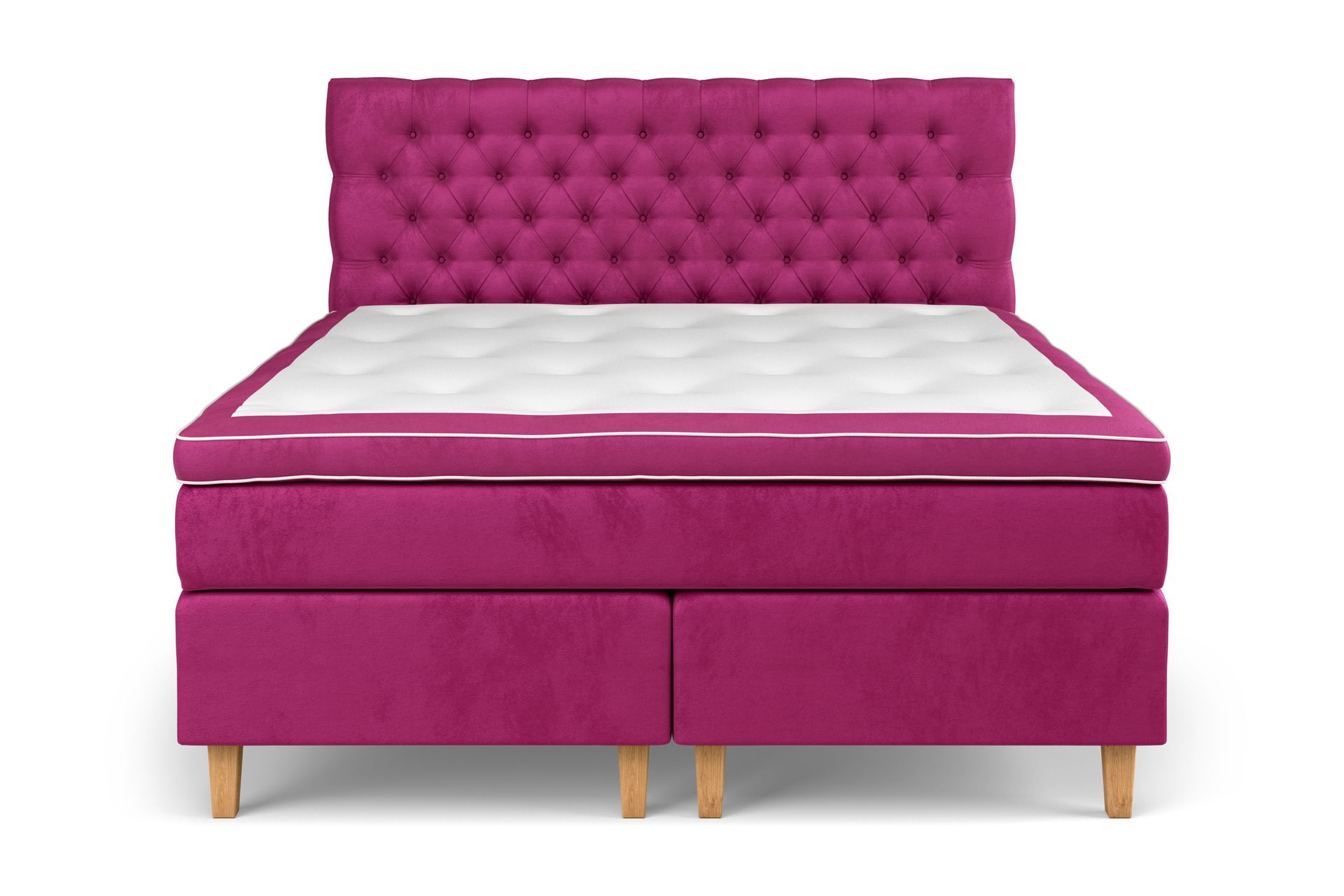 Celine Sengepakke 180x200 cm - Rosa/Fløyel - Møbler - Senger - Komplett sengepakke