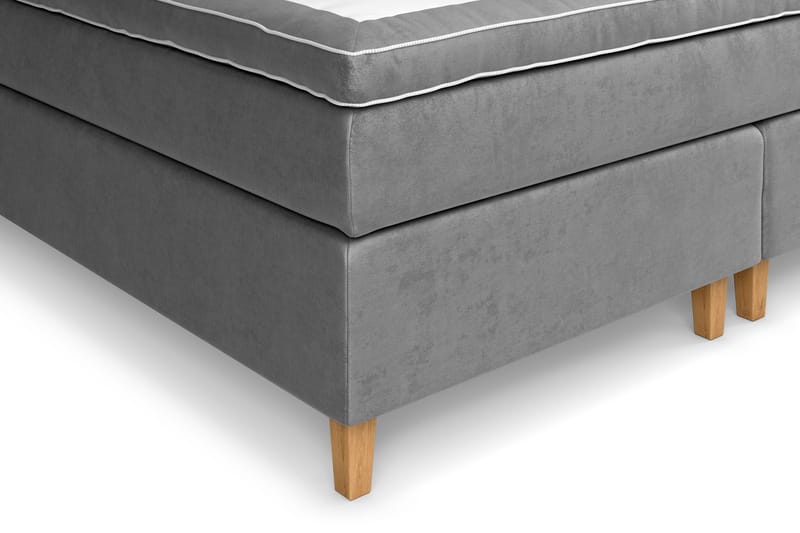 Celine Sengepakke 210x210 cm - Grå/Fløyel - Møbler - Senger - Kontinentalsenger