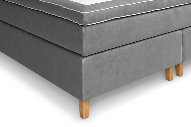 Celine Sengepakke 210x210 cm - Grå/Fløyel - Møbler - Senger - Kontinentalsenger