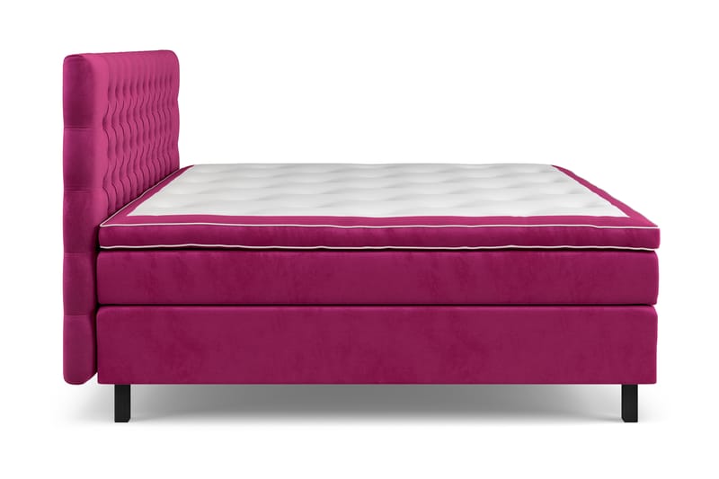Celine Sengepakke 210x210 cm - Rosa/Fløyel - Møbler - Senger - Kontinentalsenger