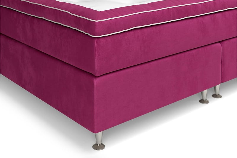 Celine Sengepakke 210x210 cm - Rosa/Fløyel - Møbler - Senger - Kontinentalsenger