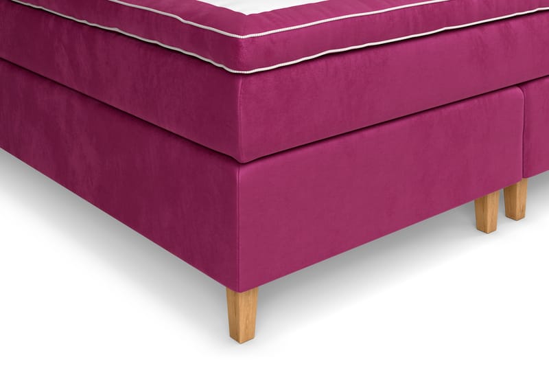 Celine Sengepakke 210x210 cm - Rosa/Fløyel - Møbler - Senger - Kontinentalsenger