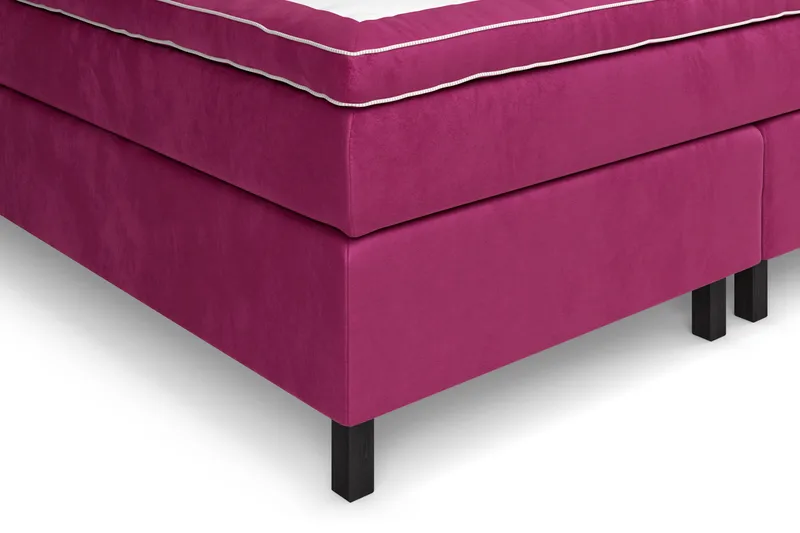 Celine Sengepakke 210x210 cm - Rosa/Fløyel - Møbler - Senger - Kontinentalsenger