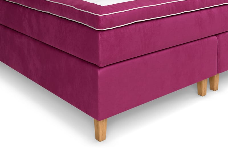 Celine Sengepakke 210x210 cm - Rosa/Fløyel - Møbler - Senger - Kontinentalsenger