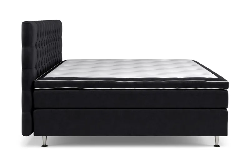 Celine Sengepakke 210x210 cm - Svart/Fløyel - Møbler - Senger - Kontinentalsenger