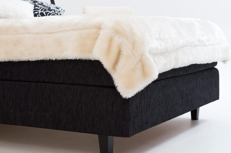 Charleston 140 Kontinentalseng Svart - Svart - Møbler - Senger - Kontinentalsenger