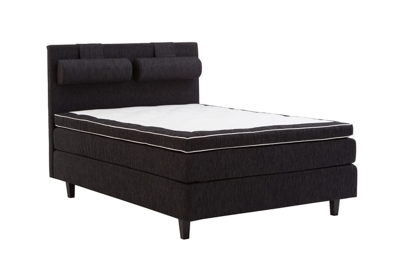 Charleston 140 Kontinentalseng Svart - Svart - Møbler - Senger - Kontinentalsenger