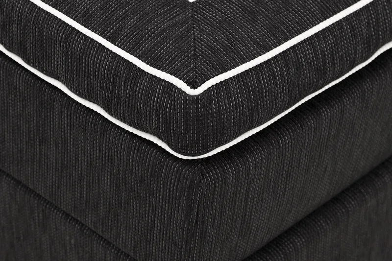 Charleston 160 Kontinentalseng Svart - Møbler - Senger - Kontinentalsenger