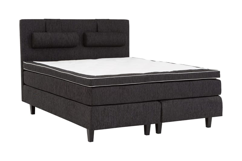 Charleston 180 Kontinentalseng Svart - Møbler - Senger - Kontinentalsenger