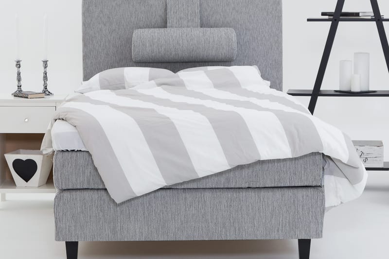 Charleston Komplett Sengepakke 120x200 Lysegrå - Møbler - Senger - Komplett sengepakke